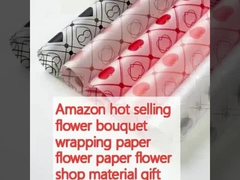 Amazon de venta caliente ramo de flores papel de envoltura de papel de flores de la tienda de flores material regalo regalo flor de arte tienda de flores
