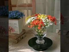 Mini cielo estrellado escrito a mano, colores de primavera, estrellas estrelladas, flores simuladas, flores falsas, Artificia