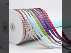 2cm cinta verde caja de regalo embalaje cinta de pastel de flores BESTWISHES cinta de regalo estampado en caliente