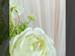 Simulado ramo de rosas, flor de seda, flor de plástico, flor falsa, decoración de la sala de estar de una sola rama