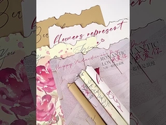 Papel de arte para amantes de las llamas Papel de embalaje retro de flores de piel de vaca