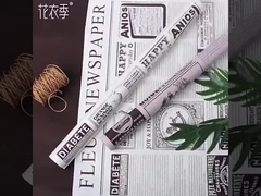 Periódico inglés retro, papel kraft, papel de envoltura para ramos del día de San Valentín, envases de flores de rosa