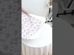 Papel de llave de algodón 3D Estrella del Río Rosa Amor Flor Papel de embalaje