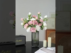 Rosa carbonizada biónica, flor artificial, flor de salón y mesa de comedor de alta gama, decoración de ramos