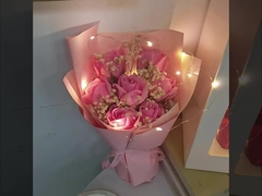 Día de San Valentín 520 Cielo estrellado Flores secas Rosa paquete para novio y esposa Regalo navideño Romanti
