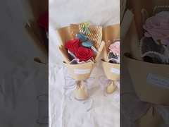 Rosas artificiales con una sola barra de jabón, clavel flor perpetua, decoración de regalo para el festival