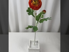 Tejido de escombros con 2 cabezas, ramo de flores de loto, decoración de bodas, decoración del hogar, arte