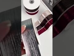 Banda de superficie brillante de estampado en caliente de oro y plata rayada