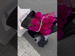 Rollo de niebla matutina de estilo coreano, papel de color sólido, película mate con sensación de piel, envoltorio de flores a prueba de agua