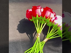 Simulación de 7 cabezas de rosa mayorista imperial concubina rosa portátil rosa paquete de mobiliario para el hogar hotel