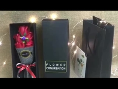 Sabón creativo de flores artificiales de venta caliente, ramo de 5 rosas, regalo de cumpleaños de novia fábrica directa