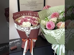 Papel de embalaje de flores a prueba de agua de la serie Kroxin