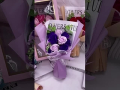 Jabón, jabón de rosas, ramos de flores, regalos de Navidad y San Valentín, pequeños regalos creativos,