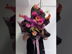 Papel de envoltura de flores de color mate mate frosted floral favorito