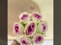 Flores artificiales rosas estilo Ins con jarrones, ramos de mano, sesiones de fotos de San Valentín y