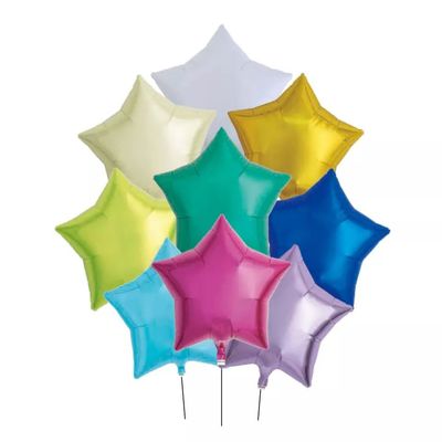 comprar Globo multicolor atractivo superior de la hoja de la estrella del gas 18inch del helio del partido de Wholesal Fabricación en línea