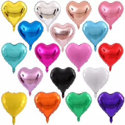 comprar Wholesal globos de la hoja del globo de la decoración del partido de la forma del corazón de 18 pulgadas para casarse Fabricación en línea
