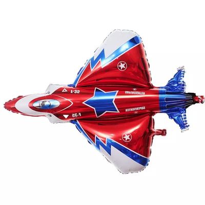 comprar Globo de aluminio del arreglo de la decoración del globo del papel de aluminio de los aviones del globo de la película del combatiente de Wholesal Fabricación en línea