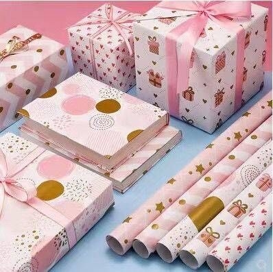 comprar rollo blanco Digital del papel de envoltorio para regalos 80gsm impresa los 50cm*70cm online manufacture