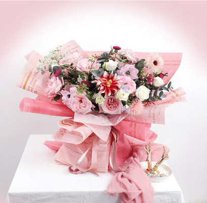 comprar Papel de embalaje de la flor de la prenda impermeable del periódico del vintage para el florista del ramo online manufacture