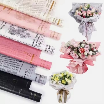 comprar Carta de flores impresa Papel de envoltura de regalo personalizado para el embalaje del ramo de pulpa de caña online manufacture