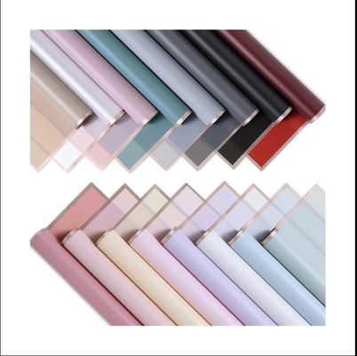 comprar El papel translúcido de borde dorado impermeable es la opción ideal para envolver los ramos de flores coreanos Fabricación en línea