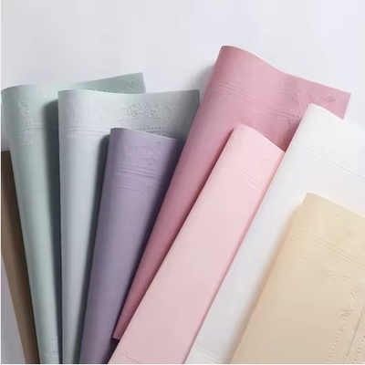 Un buen precio. Impresión 3D de papel de arte de pulpa mixta papel de envoltura de flores para envoltura de ramos de colores en línea