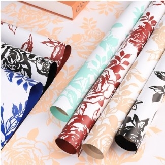 Un buen precio. Tanabata Story Rosa Papel de envoltura de flores Papel Kraft Papel Bouquet Papel de bricolaje Tienda de flores de bricolaje Materiales de arte de flores en línea
