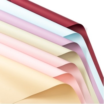Un buen precio. Color puro Ou Ya papel de envoltura de flores papel de envoltura de flores papel de apertura de la cesta de flores regalo rosa material de flores de estilo coreano primer amor en línea