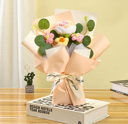 comprar Variedad de flores de punto flores artificiales 30x24cm Fabricación en línea