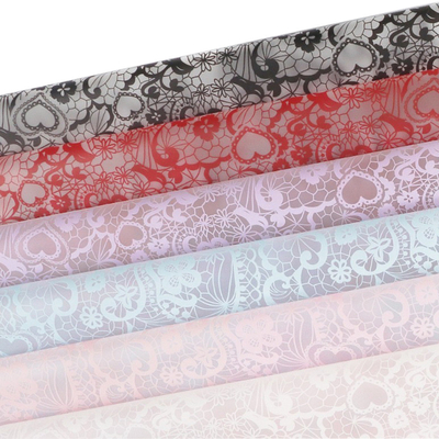 Un buen precio. Envase de flores de San Valentín Coréano Soo Papel Envase de papel impermeable Matte Papel de ramo floral Elegante diseño 56cm*56cm Personalizado en línea