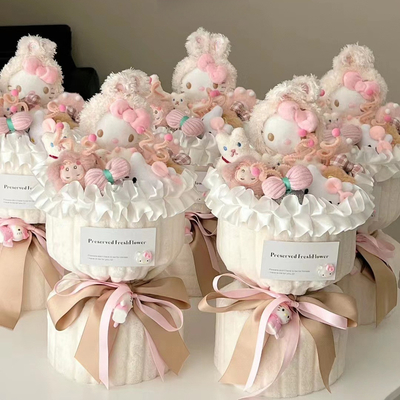 comprar Muñecos de variedad Bouquet de flores de peluche Hello Kitty Día de San Valentín / Año / Regalo de cumpleaños para niños online manufacture