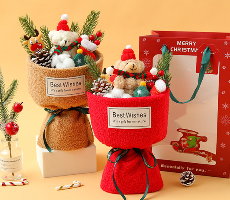 comprar Bouquet de flores de oso de peluche de Navidad - Un lindo regalo para ella, mejor amigo regalo de fiesta online manufacture