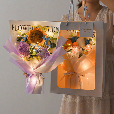 comprar Bouquet de crochet de girasol hecho a mano - Regalo único de bricolaje para mujeres online manufacture