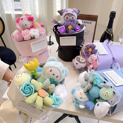 comprar Regalos para el Día de San Valentín Muñecos de Plush Creativos Bouquets de Flores Muñecas Finalizadas Muñecas Muse Bouquets de Flores Día de la Madre Día Internacional de la Mujer online manufacture
