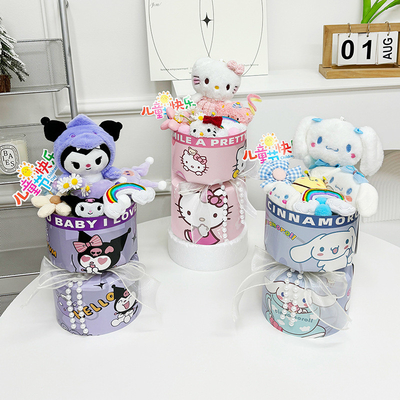 Un buen precio. 1 de junio Buquete de muñecas de peluche regalo para novia y mejor amiga hermoso regalo de cumpleaños para el festival Qixi Graduación de productos terminados mayorista de floristería en línea