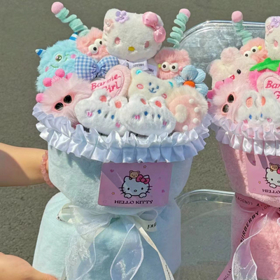 Un buen precio. Melody y Kiityt Cat Plush Doll Bouquet Regalo de cumpleaños y Festival Qixi para chicas, mejores amigas y amigas Creativas Regalo en línea