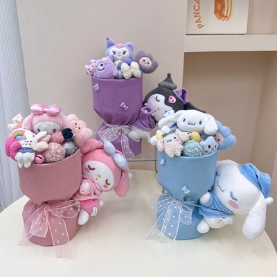 Un buen precio. Boquete de muñecas de dibujos animados Kuromi Regalo creativo Regalo de cumpleaños Regalo para novia Graduación Temporada Regalo de San Valentín en línea
