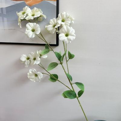 comprar Flores artificiales para un escenario de cafetería de bodas con flores de manzana de cangrejo simuladas Fabricación en línea