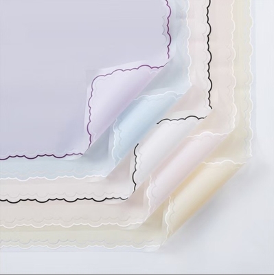comprar Hua Yize pañuelo impermeable engrosado, papel de envoltura de flores, material de embalaje de ramo de flores, línea ondulada, papel Han Su online manufacture