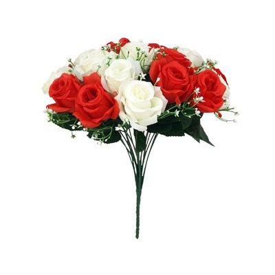 comprar Bouquets de rosas artificiales, decoración del hogar, arreglos florales, accesorios de bodas para festivales Fabricación en línea