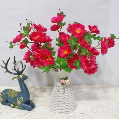 comprar Boda, accesorios para disparos, decoración interior y exterior con flores de melocotón realistas Fabricación en línea