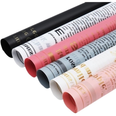 Un buen precio. Yuqin impermeable, celebridad popular en línea, papel de envoltura de flores de plantas herbales simples, arte floral, materiales de embalaje de ramos, regalos en línea