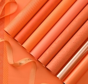 comprar Papel de envoltura de flores de Halloween naranja online manufacture
