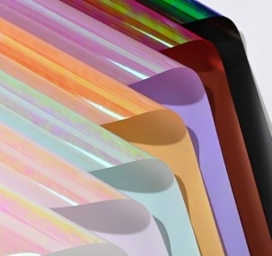 comprar Película de ilusión de colores Película de arte del arco iris Papel de embalaje de flores online manufacture