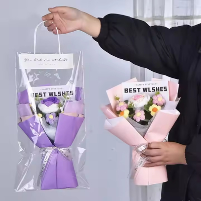 Un buen precio. Bouquet de flores artificiales hechas a mano de crochet de San Valentín Día de Acción de Gracias Graduación Día de la Madre Pascua Navidad Año Nuevo en línea