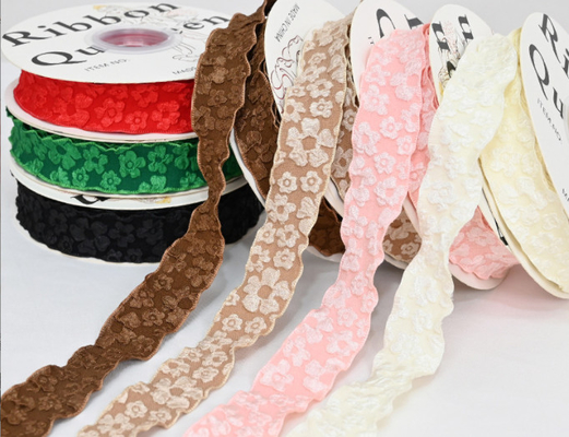 comprar 2.5cm Medio satinado Medio hilo Envasado cinta Flower Bundle Cesta de cumpleaños cinta hecha a mano Nudo de mariposa cinta online manufacture