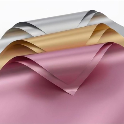 comprar Changyi al por mayor papel dorado de doble cara de color sólido, papel Ouya resistente al agua, ramos de flores, papel de embalaje de alta calidad, floristería y arte floral online manufacture