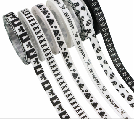 comprar cinta de Pascua, corona de Pascua en blanco y negro, cinta de decoración de arco, cesta de huevos de Pascua, cinta de embalaje de regalo online manufacture
