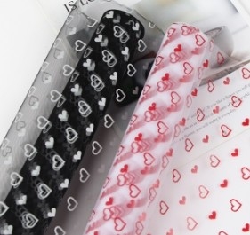 comprar El día de San Valentín regalo de envoltura de la gasa de la flor red dulce amor de la gasa de la flor de papel de envoltura online manufacture